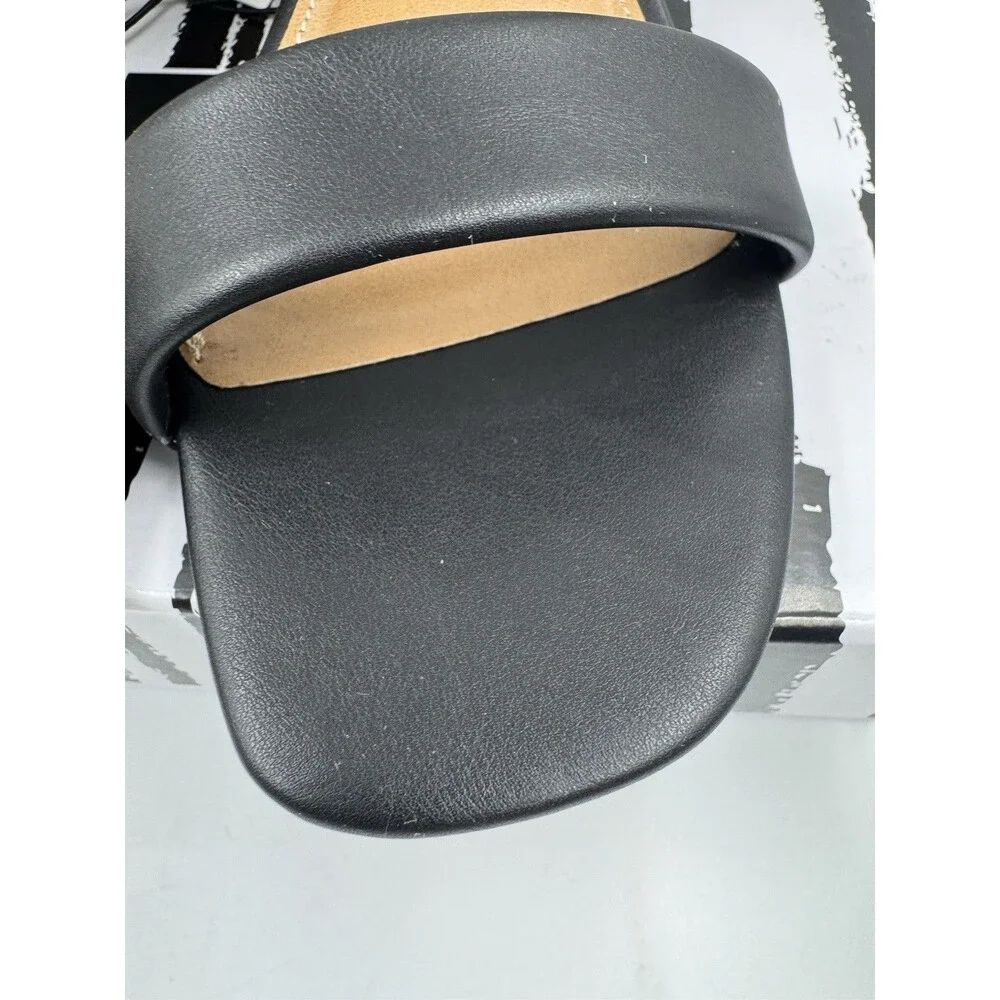 dv By Dolce Vita Women's Sharona Dual Strap Heeled Sandal Black 6.5 New